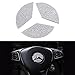 VDARK 3Pcs für Mercedes Benz Bling Lenkrad Emblem Aufkleber Crystal Car Interior Lenkrad Logo Dekoration Zubehör Fit für Mercedes-Benz A E S CLA CLS GLA GLB GLC GLE GLS SL Klasse 49mm