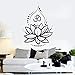 Flor De Loto Yoga Hinduismo Hindú Om Símbolo Vinilo Tatuajes De Pared Decoración Para El Hogar Sala De Estar Arte Mural Pegatinas De Pared Extraíbles 58X80Cm