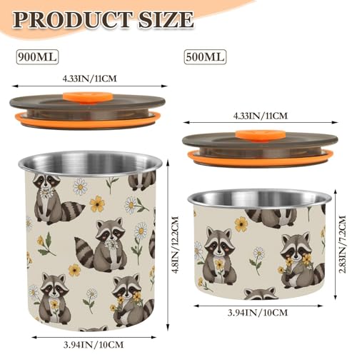 Envase para café DOMIKING acero inoxidable 900 ml miniatura 2