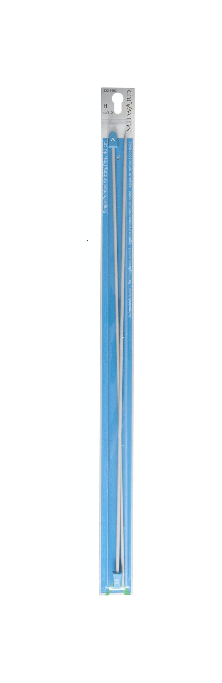 Single Point Knitting Needles, 40cm, 3.0mm