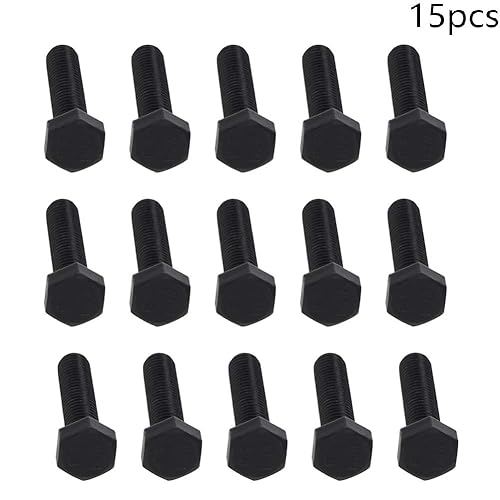 Vista 66 de Aicosineg 5 tornillos de rosca métrica M8 x 3.543 in, acero al carbono, grado 8.8, tornillos hexagonales de rosca métrica, tornillos hexagonales