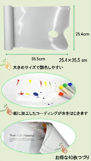ペーパーパレット５点　油彩画・アクリル画・水彩画用 +　油画紙　８点 セット Amazon.co.jp: KSKGREEN 40枚綴り使い捨て ペーパーパレット 紙
