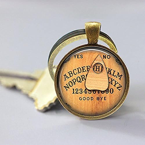Miniatura 2 de Jewelry tycoon Personalized Key Chain, Ouija Board Key Ring, Board Games, Oujia Board Glass Dome Keychain