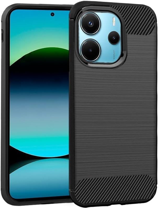 Cool Xiaomi Redmi Note 14 Carbon Case Black