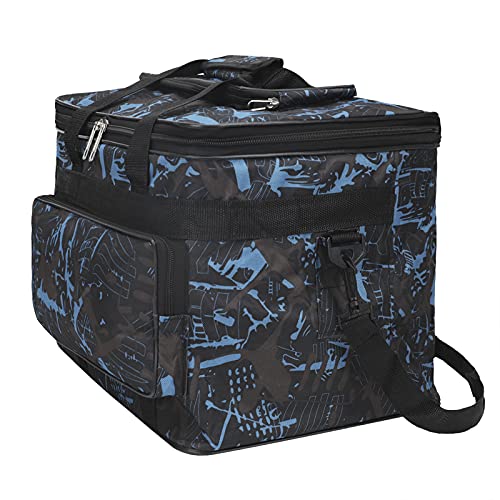 Image of Large Capacity Art Supply Storage Bag with Straps, Waterproof Art Craft Drawing Supplies Storage Tote Bag Portable Travel Craft Bag, Handle Carrier Bag for Craft Tool Sewing, Paper, Art, Desk, Canvas