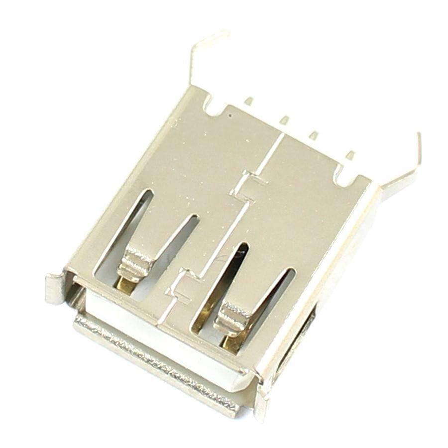Generic 20 Pcs USB Female 4 Pin Type-A DIP Socket Connector 15.0