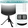 Lilithye Footrest for Desk Adjustable Height 2-in-1 Function Rotatable Ergonomic Under Desk Footrest Ottoman Stool Rolling Leg Rest for Home Office (Black)