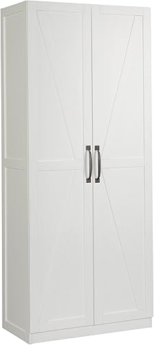 Miniatura 14 de Gabinete de almacenamiento Sauder Select/Gabinetes de despensa, acabado blanco Blanco suave,Acabado en sicomoro plateado,Cinnamon Cherry,Highland