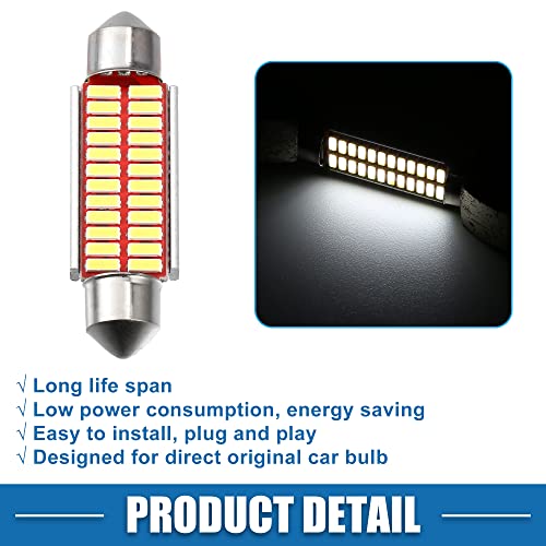 Bombillas LED Festoon Blancas 41mm Set de 4 miniatura 5