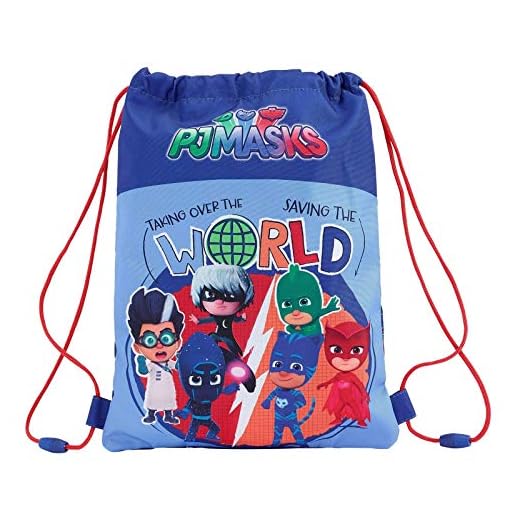 Safta Saco P J Masks "World" Oficial Saquito Merienda Lunch Bag 200x250mm