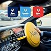 Streetwize - [Heavy Duty] Full Face Round X Locker Steering Wheel Cover, Anti Theft Visual Deterrent Car Protection Safety Security Steering Wheel Lock Bright Yellow 39cm Diameter (SWUXSL2) #4