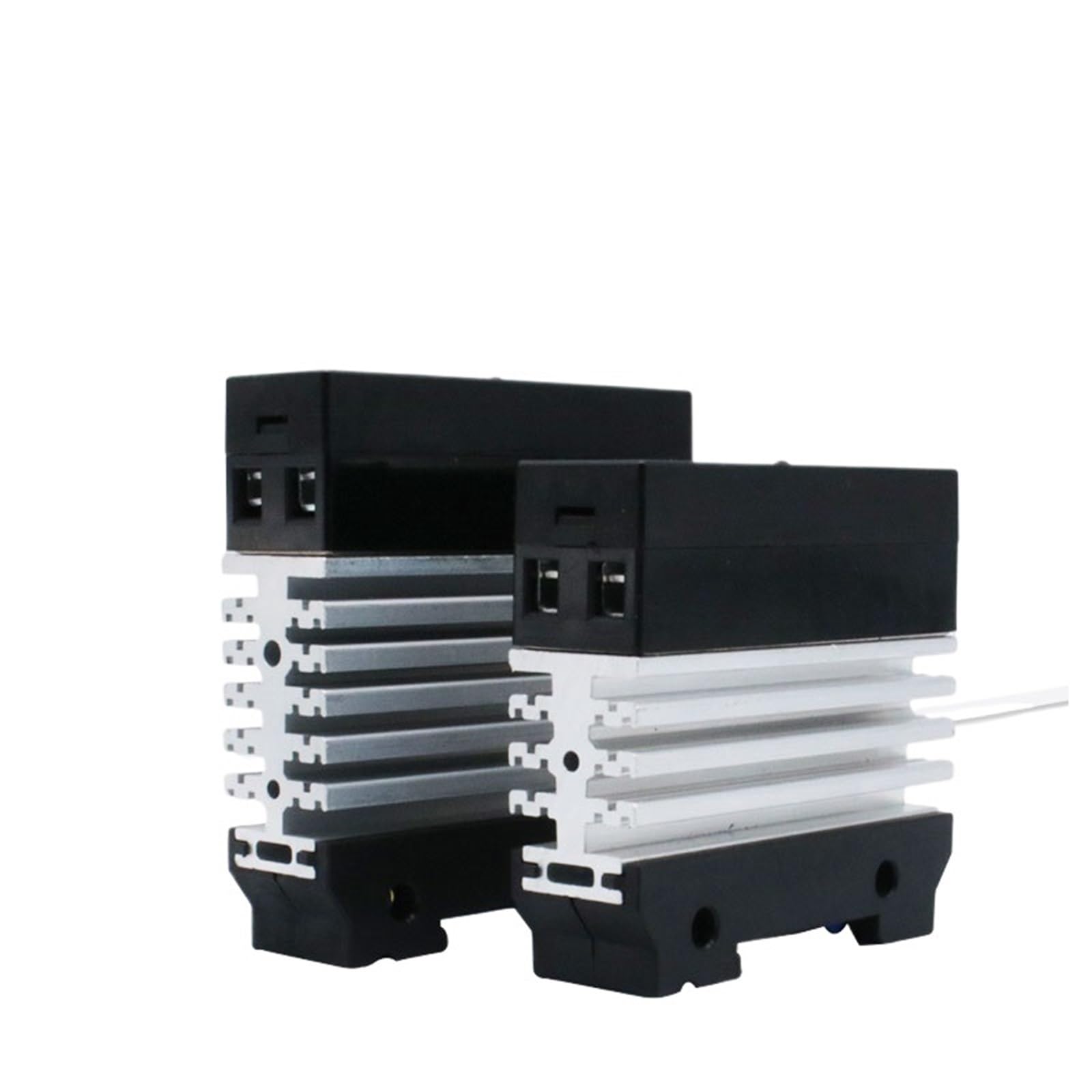 1 Uds 10A 25A 40A 50A 60A 80A relé monofásico SSR de estado sólido con disipador de calor relé Industrial montaje en Riel DIN(DC - AC,60A)