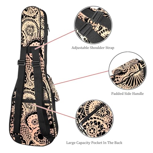 JRHEJTHH Housse imperméable pour ukulélé en tissu Oxford durable et élégant avec sac de rangement Motif floral, Multicolore., 25.9x9x3.1in/66x23x8cm, Moderne - Les Beatles, Paul McCartney, John Lennon, RIngo Starr, George Harrison JRHEJTHH Housse imperméable pour ukulélé en tissu Oxford durable et élégant avec sac de rangement Motif floral, Multicolore., 25.9x9x3.1in/66x23x8cm, Moderne – Image 4