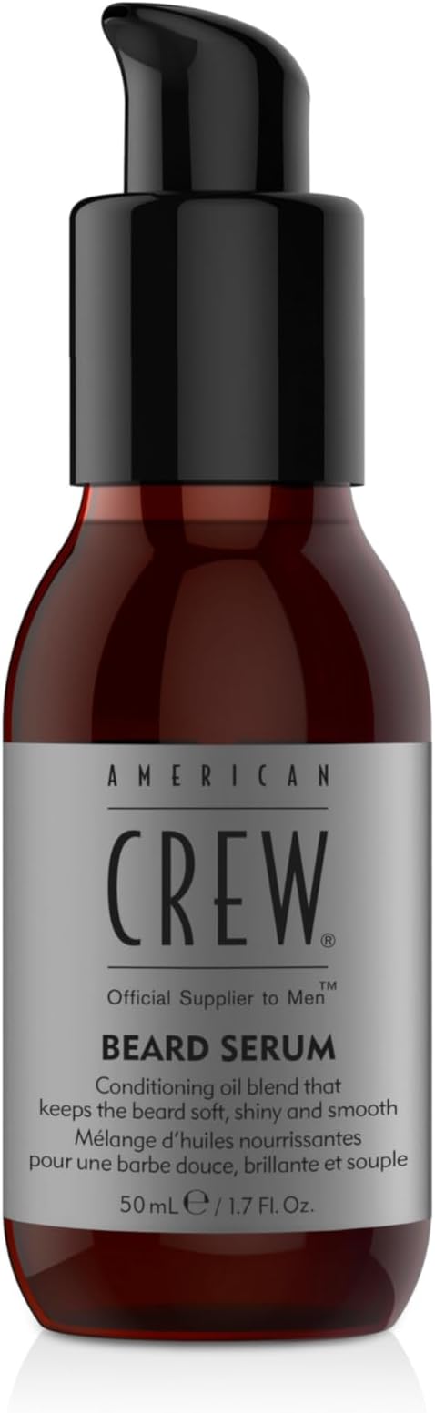 American Crew Beard Conditioner Serum, Conditioning Oil Blend for a Soft, Shiny & Smooth Beard, 1.7 Fl Oz