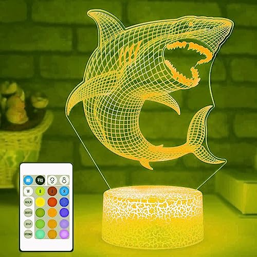 Lámpara Ilusión 3D Acuario LED multicolor con base acrílica miniatura 4