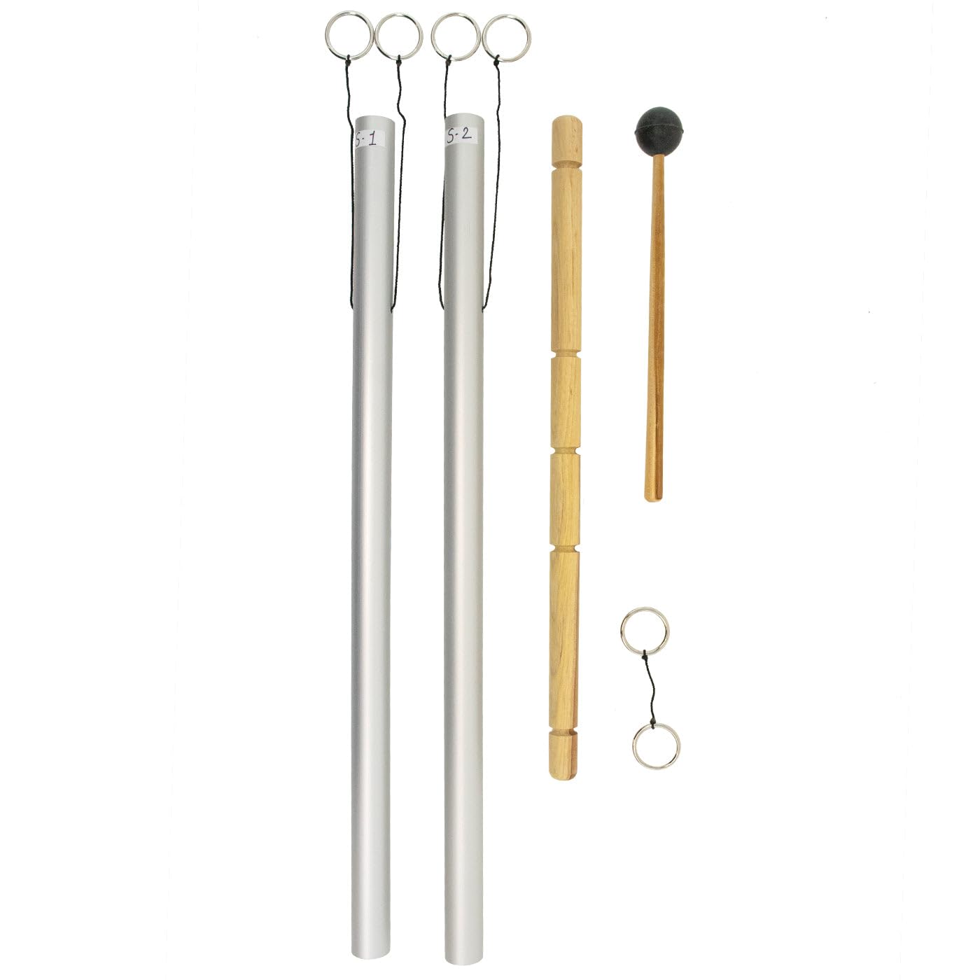 7.83 Hz Schumann Resonance Binaural Tuned Healing Chimes - Includes 2 Chimes, Hanger, & Mallet/Clean Tones/Good for Emotional & Spiritual Sound Healing