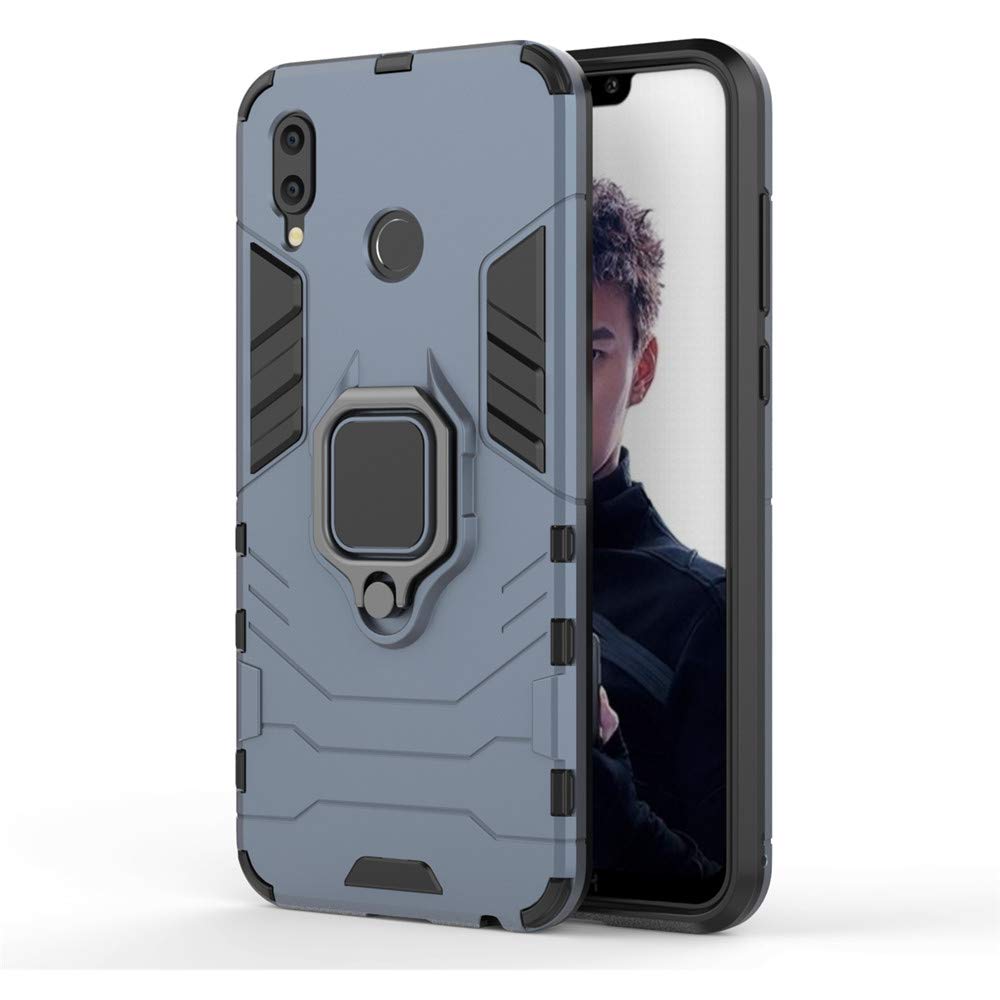 CHcase Huawei P40 Pro Funda, Anillo Metálico Sujeción Soporte Antichoque Rígido Caja (Funciona con el Montaje de Coche Magnético) Doble Capa Sólido Case Carcasa para Huawei P40 Pro -Black Plus Gray — view 15