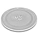 vhbw Plateau tournant compatible avec Silvercrest SMW 800 E1, SMW 800 F1 micro-ondes -Plaque tournante verre, 24,5 cm, support en Y