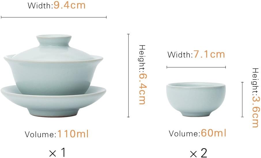 Exсluѕіvе Dіѕсоunt 50% Prісе Ajiangoods China Ceramic Kung Fu Gaiwan Tea Set with Lid and Saucer, Pure Handmade Craft and Multi Colors, Gift for Tea Lovers, 110ml for 2 person (Moon White) Uр Tо 40% оƒƒ Ajiangoods China Ceramic Kung Fu Gaiwan Tea Set with Lid and Saucer, Pure Handmade Craft and Multi Colors, Gift for Tea Lovers, 110ml for 2 person (Moon White)