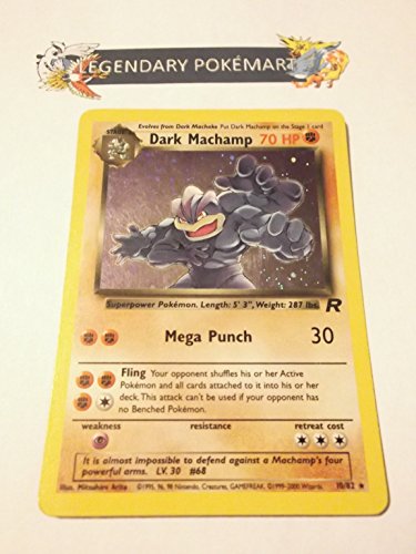 Pokemon Dark Machamp Holofoil - Team Rocket - 10 [Toy]