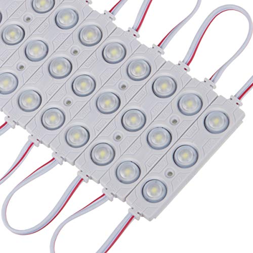 qingchenlight 200 PCS LED Module Warm White 3000K 1.32 W 12V Injection LED Sign Module with Tape Adhesive Backside