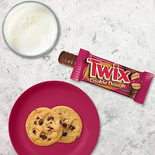 TWIX Cookie Dough Milk Chocolate Bars, 1.36 oz (Pack of 20)
