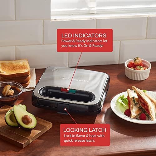 Side view of the Panini Maker showing its slim profile and handle.