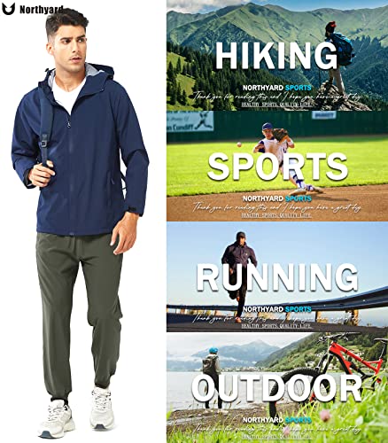 Image of NORTHYARD Men's Athletic Running Pants Lightweight Workout Joggers Quick Dry Gym Sweatpants Active Sports Track Training