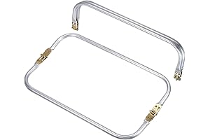 uxcell 12'' Metal Purse Frame Hardware