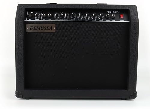 Amplificador de guitarra eléctrica de 40 W, amplificador negro de 6.5 pulgadas, Speacker 110-240V, micrófono de voltaje de 0.138 in, auxiliar, alto,