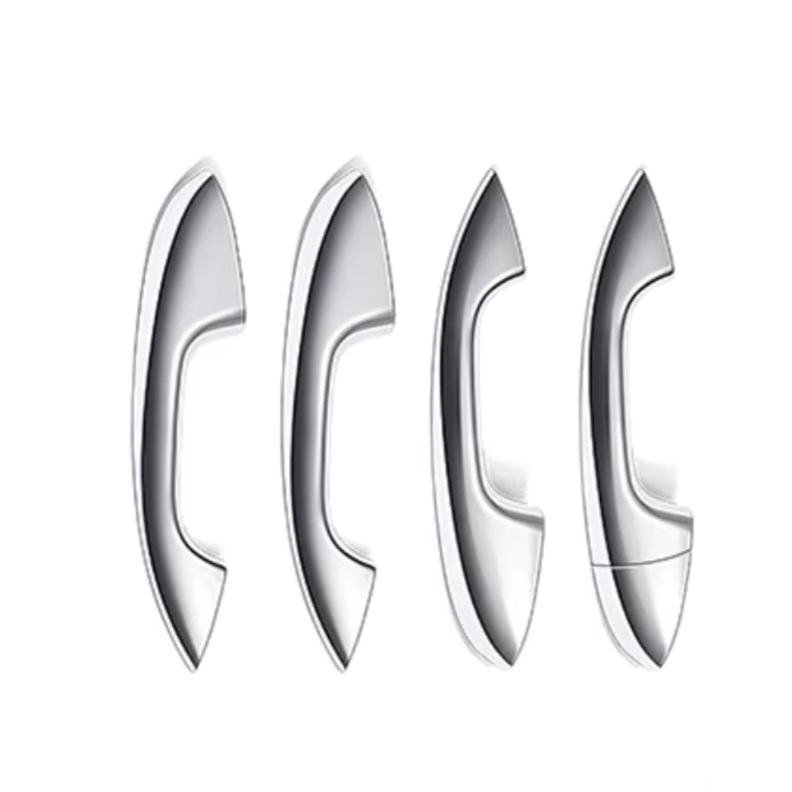 Zcxfdthf Sliver Lhd Door Handle Covers Part Compatible With Benz For W205 2015-2021 For W213 2016-2023 Car Exterior Door Handle Cover Trim Set Parts(Sliver Lhd)