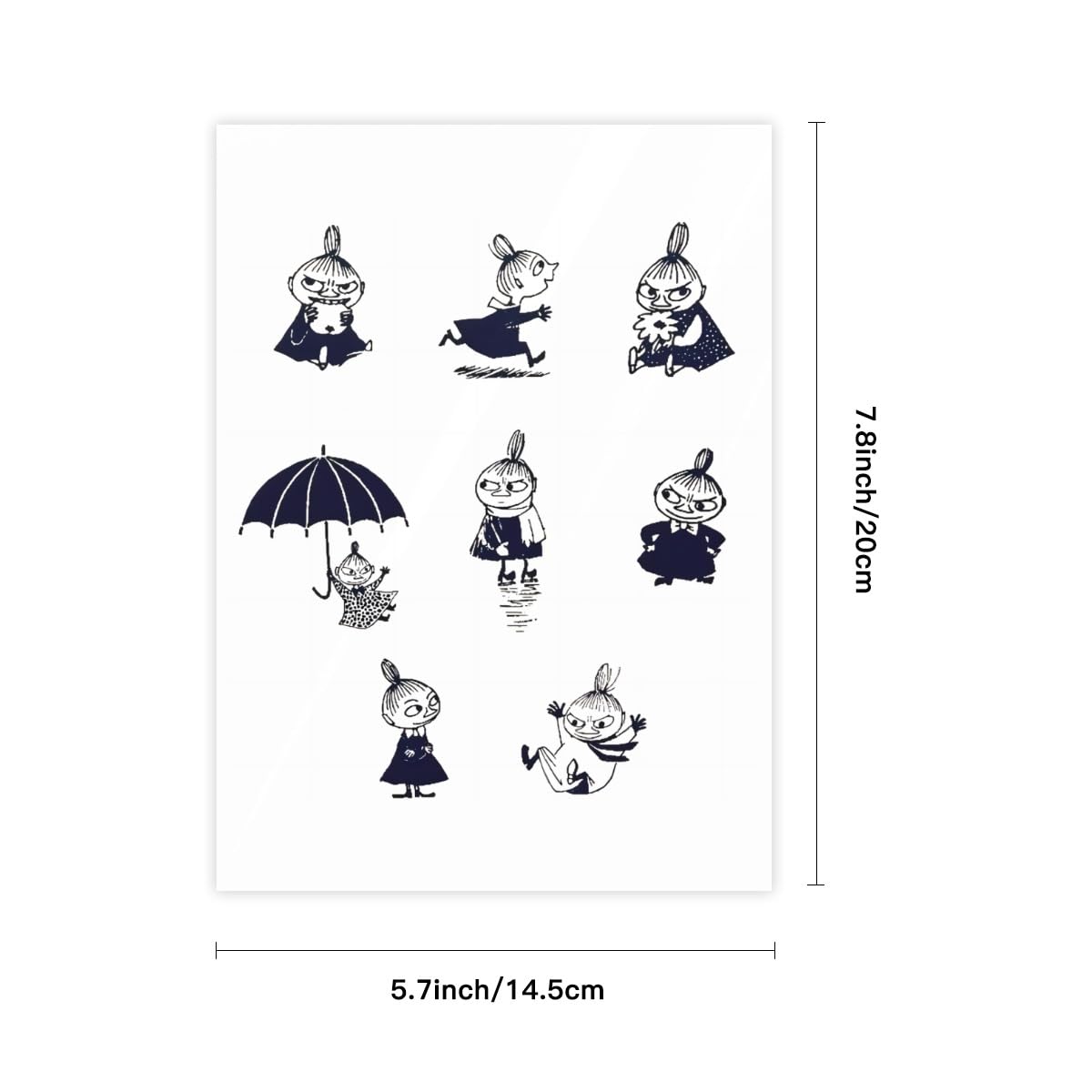 Amazon.co.jp: ムーミン リトルミイ 1枚 クリスタルステッカー