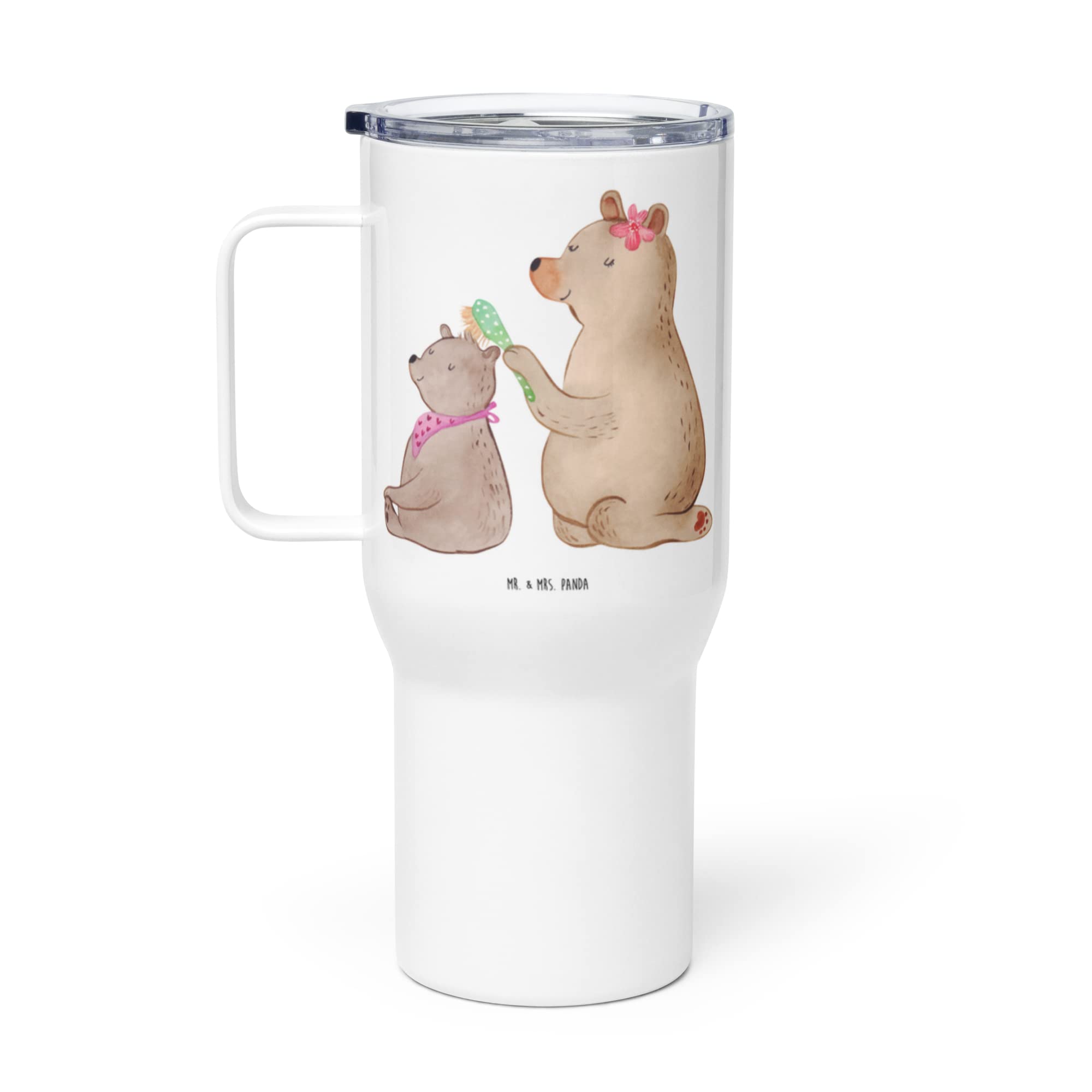 Mr. & Mrs. Panda Kaffee-to-go-Becher Bär Kind - Geschenk, Muttertag, Mehrwegbecher, Danke Mama, Großer Thermobecher, thermosbecher, Kaffee-Thermobecher, Tochter, Familie, Bären