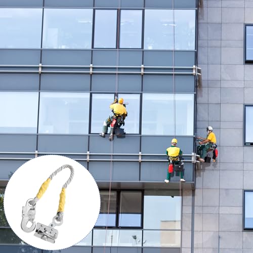 Image of Veemoon Self-Locking Fall Protection Lanyard Rope Grab Fall Protection Device Climbing Arrester High Strength Safety Rope Construction Tool Lanyard Vertical Lifeline for Climbing, Aerial Work