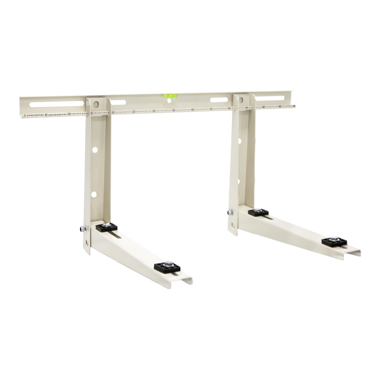 ICOOLMini Split Wall Mounting Bracket for 9000-36000 BTU Universal Ductless Air Conditioners, Outdoor Heavy Duty Foldable Wall Mount Condenser Bracket with Scale