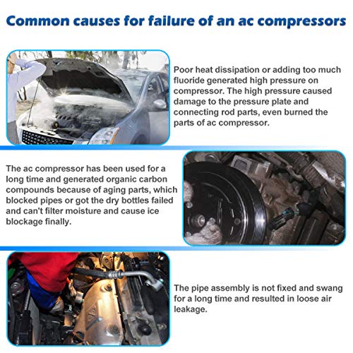 AUTEX AC Compressor & Clutch CO 4920AC 97580 Replacement for Honda CR-V 2007 2008 2009 2010 2011 2012 2013 2014/Acura RDX 2007 2008 2009 2010 2011 2012 - Thumbnail 5