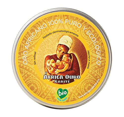 AOKlabs - Manteca de Karite Pura, Oro Africano (100 ml) - Sin Refinar, 100% Pura, Ecológica, Sin Aditivos - Hidrata, Regenera y Repara Piel y Cabello