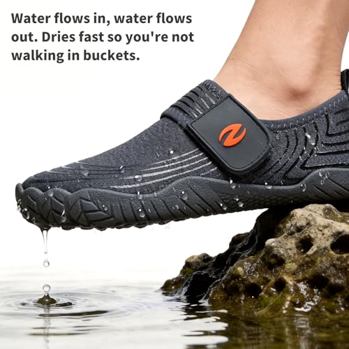 Image of LIZRHA Water Shoes for Men and Women Quick Dry Aqua Swim Barefoot Shoes for Outdoor Fishing Beach Pool Boat Surfing Walking Water Park and Yoqa Activities