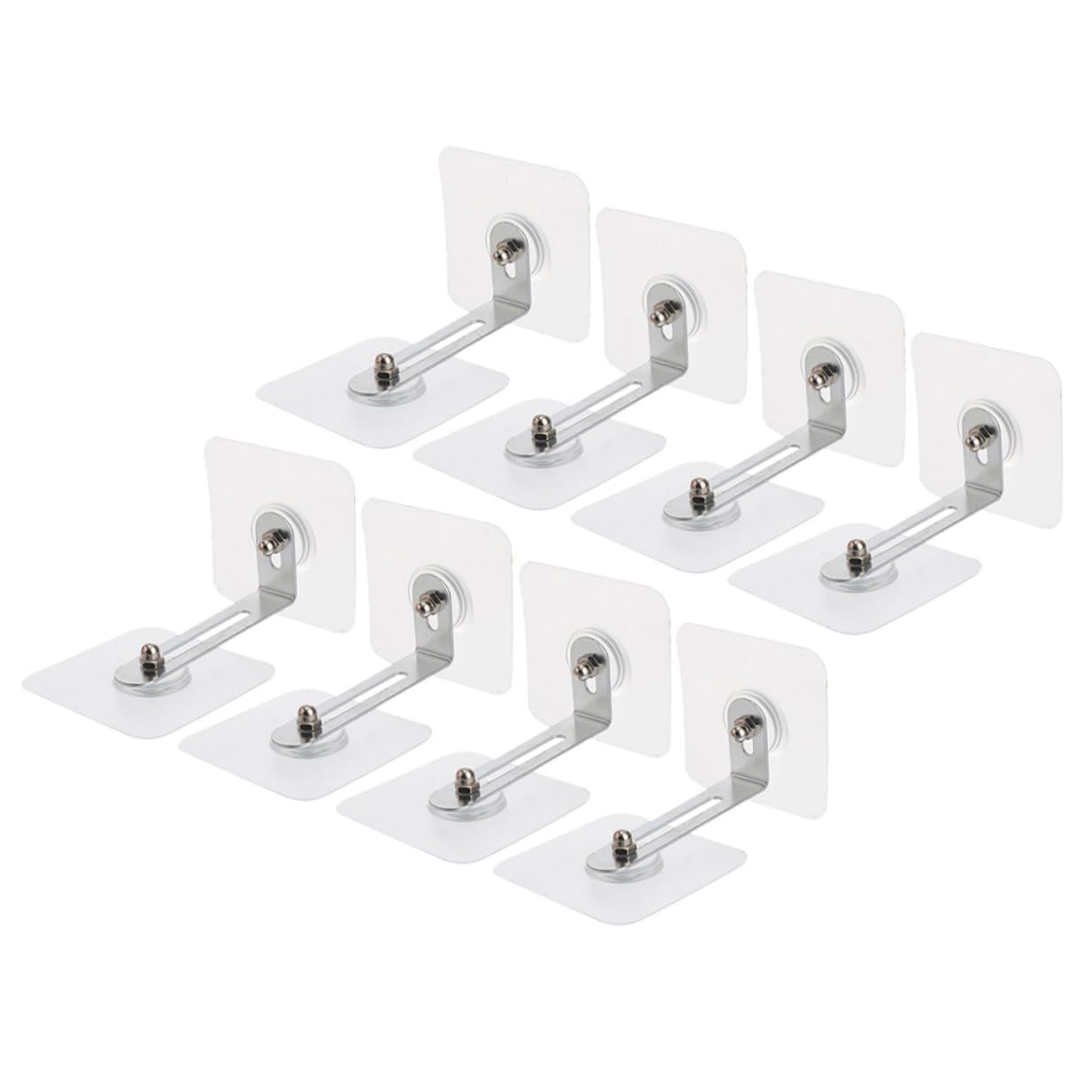 Mikikit Simple Install No Drill Dresser Wall Anchor 8 Pack Adhesive Anchors for Furniture Baby Proofing Anti Tip Strong Hold Wall Mounting Kit