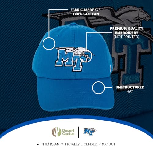 Gorra bordada ajustable Middle Tennessee State University miniatura 4