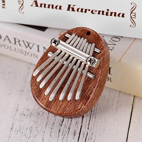 Lot de 2 Piano à Pouce Kalimba à 8 Touches, Mini Piano à Doigt Pouce en Bois Massif Portable avec Cordon, Instrument de… - Les Beatles, Paul McCartney, John Lennon, RIngo Starr, George Harrison Lot de 2 Piano à Pouce Kalimba à 8 Touches, Mini Piano à Doigt Pouce en Bois Massif Portable avec Cordon, Instrument de… – Image 3