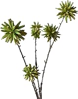 Melorca&Guilla 4-Pack 35.4" Lifelike Green Faux Branches for Vases - Artificial Greenery Stems for Home Office Garden Decor