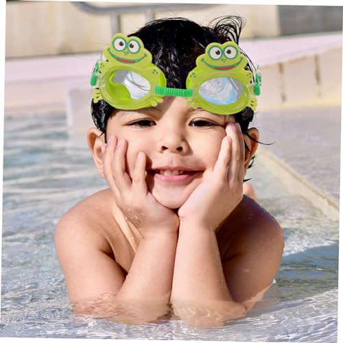 Lunettes de natation pour enfants Yardwe rose avec protection anti-buée