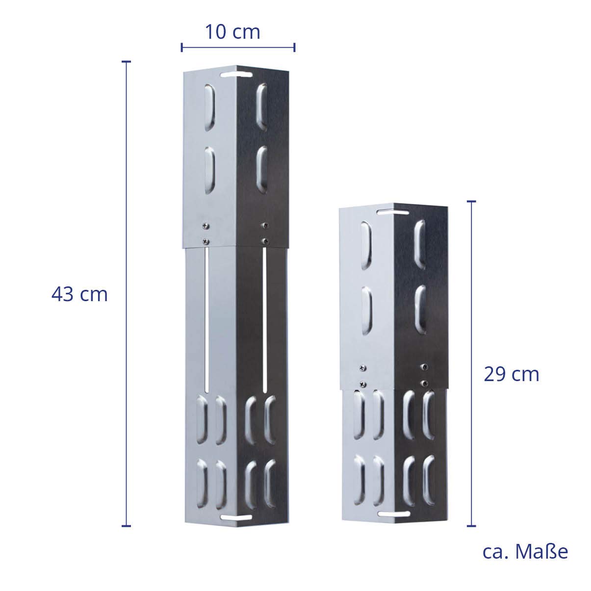 TAINO Universal-Brennerabdeckung Set Edelstahl größenverstellbar Tropfschutz Flammenverteiler (4er Set Universal)