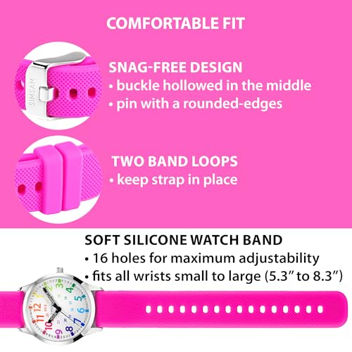 Image of Kids Analog Watch, Learning Watch for Kids 8-12, Waterproof Time Teacher Watches for Boys Ages 5-7 6-8, Easy to Read Educational Girls Watches Ages 8-12, Great Gift Boys Girls Year 4-12 Old Waterproof