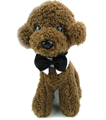 Diyafas 2 x Baumwolle Haustier Fliege Hundekrawatte Katzen Welpen Formelle Halsband Halsketten Einstellbar Krawatte Bowknot für Hochzeit Party