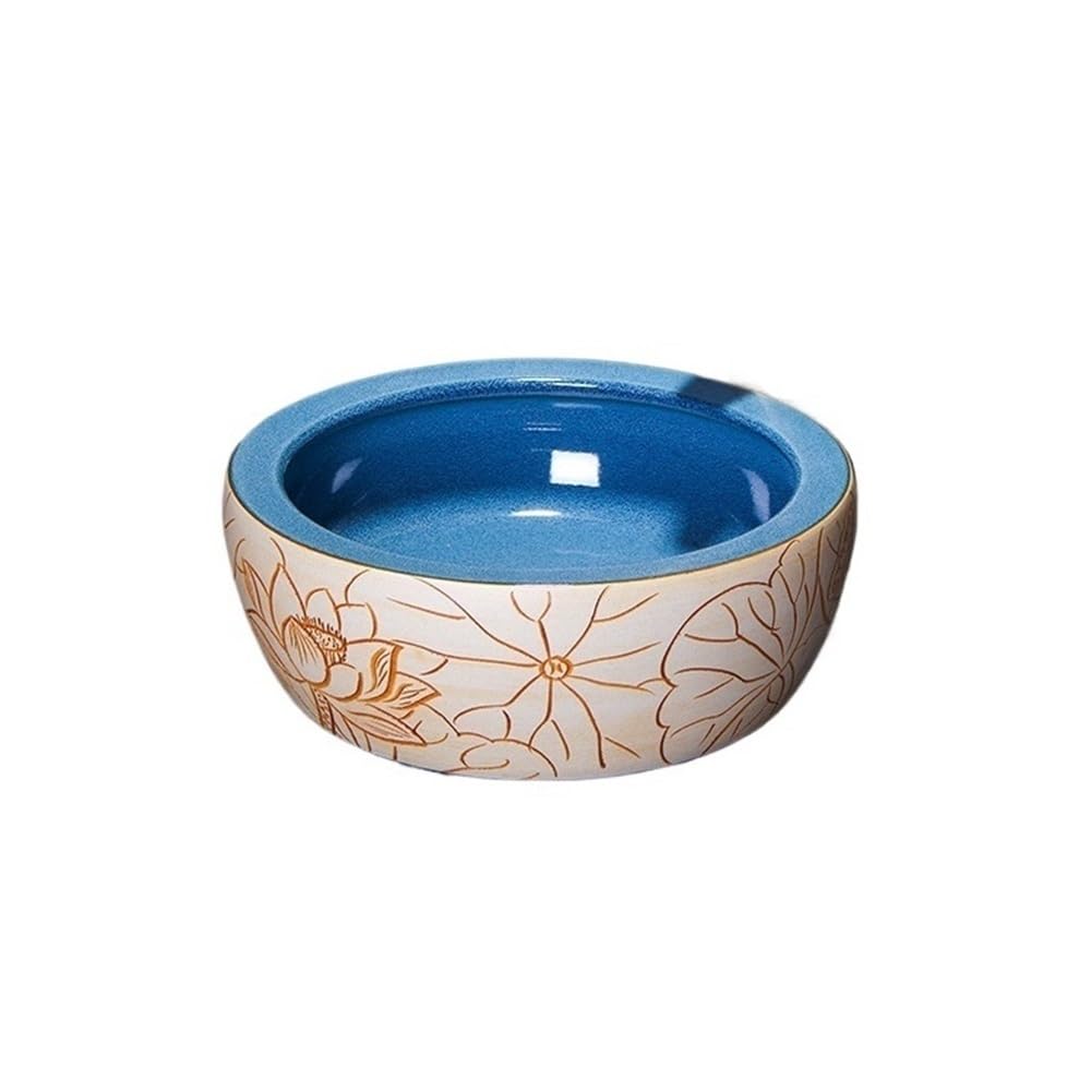 Zlewozmywak naczyniowy Ceramiczna umywalka łazienkowa, pięknie ręcznie wykonana nablatowa (bez kranu i akcesoriów)