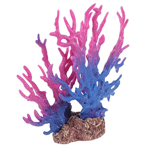 BELLIFFY Artificial Coral Decor for Fish Tank Wear Resistant Aquarium Plant Vibrant Simulation Coral for Home Aquarium Decoration Enhances Underwater Landscape