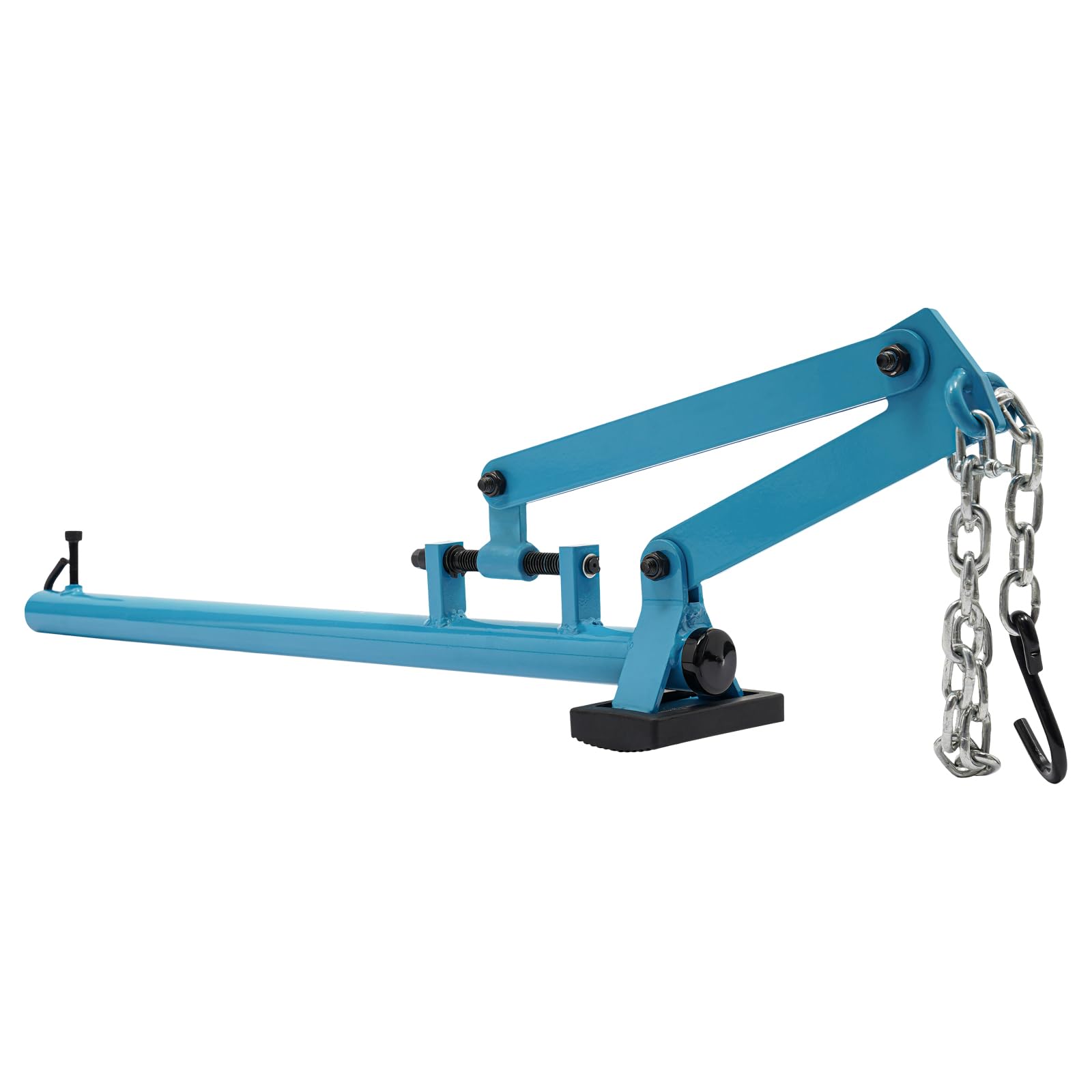 Herramienta de brazo de suspensión con cadena ajustable, herramienta de palanca de suspensión de 500 kg, con alfombrillas de goma elásticas, palanca de eje universal, elevador para sedán y vehículos