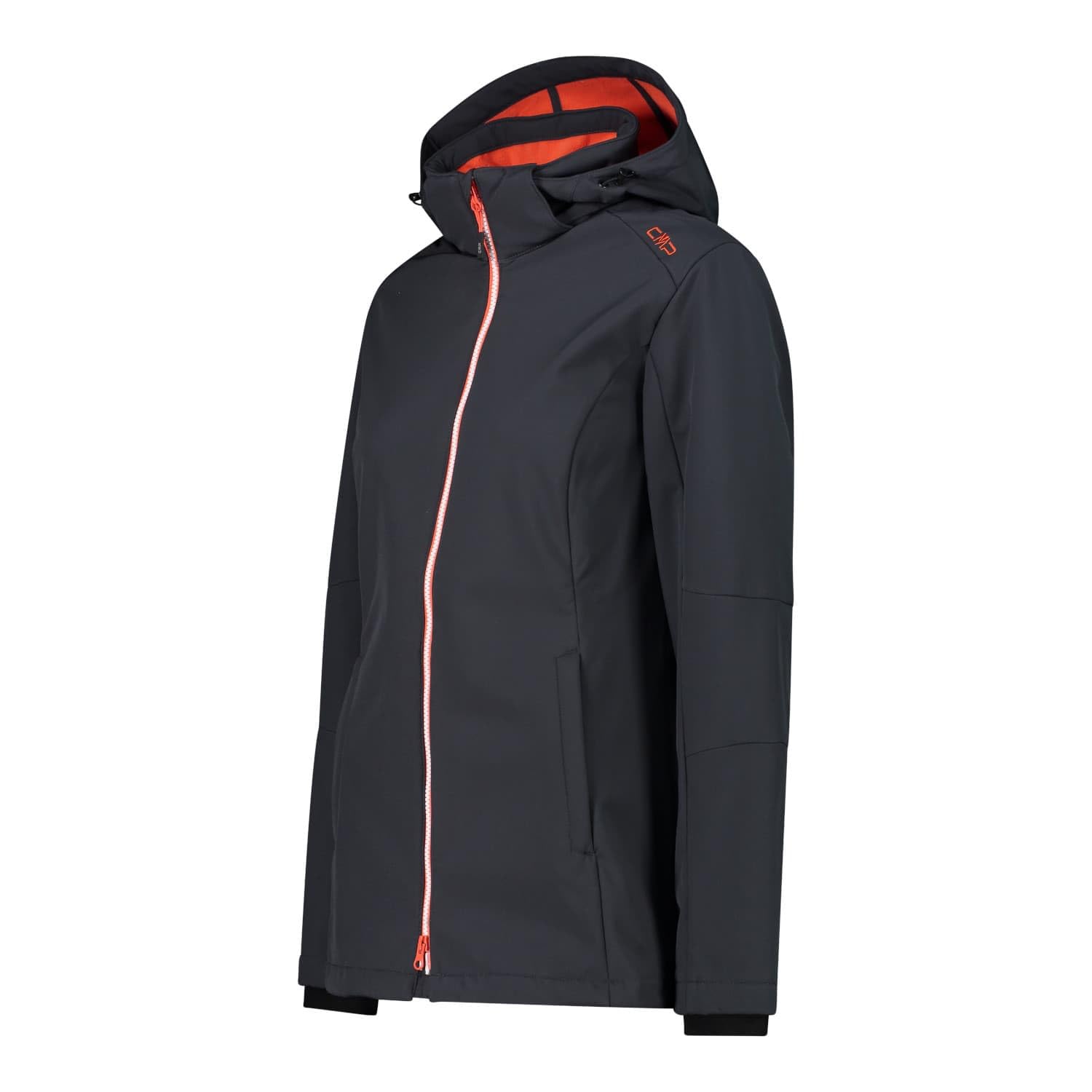 CMP Giacca Donna Cappuccio Zip Giacca in softshell Donna (Pacco da 1)